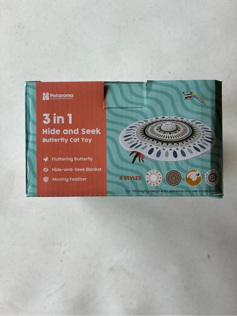 3 in 1 Hide and Seek Butterfly Interactive Cat Toy